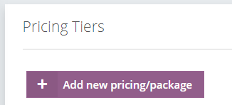 Add new pricing/package